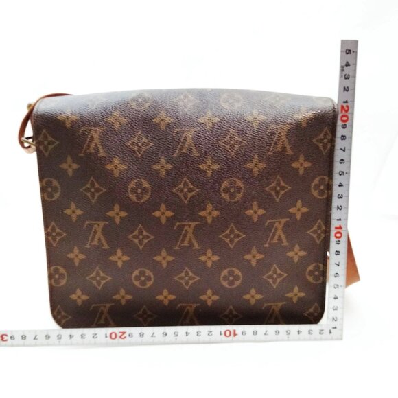 Authentic Louis Vuitton Cartouchiere GM Monogram Shoulder Bag 196-120425 - Picture 2 of 10